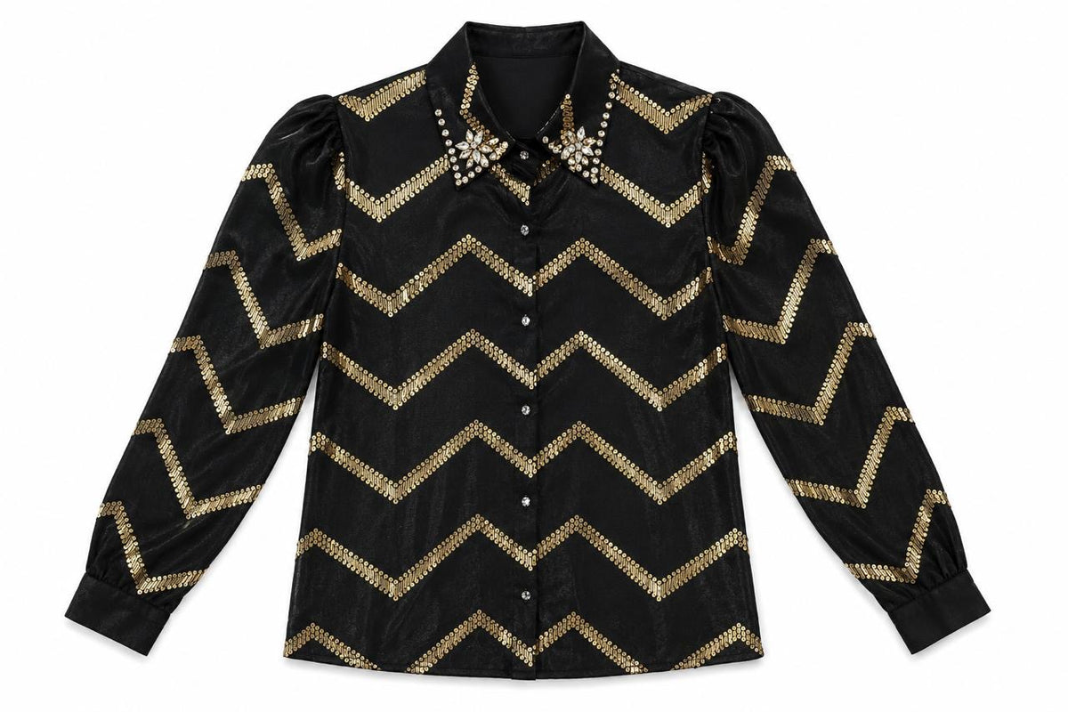 GOLDEN LUXE BLOUSE