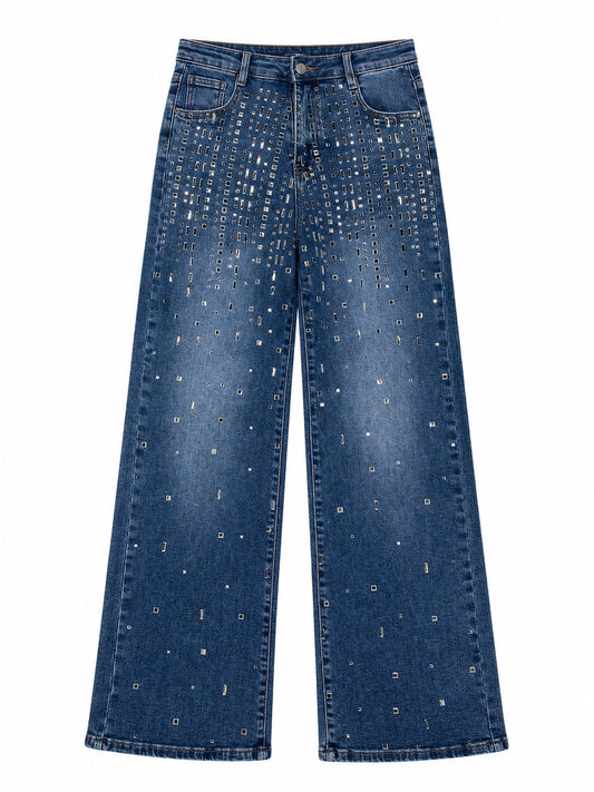 SILVER SPARKLE JEANS