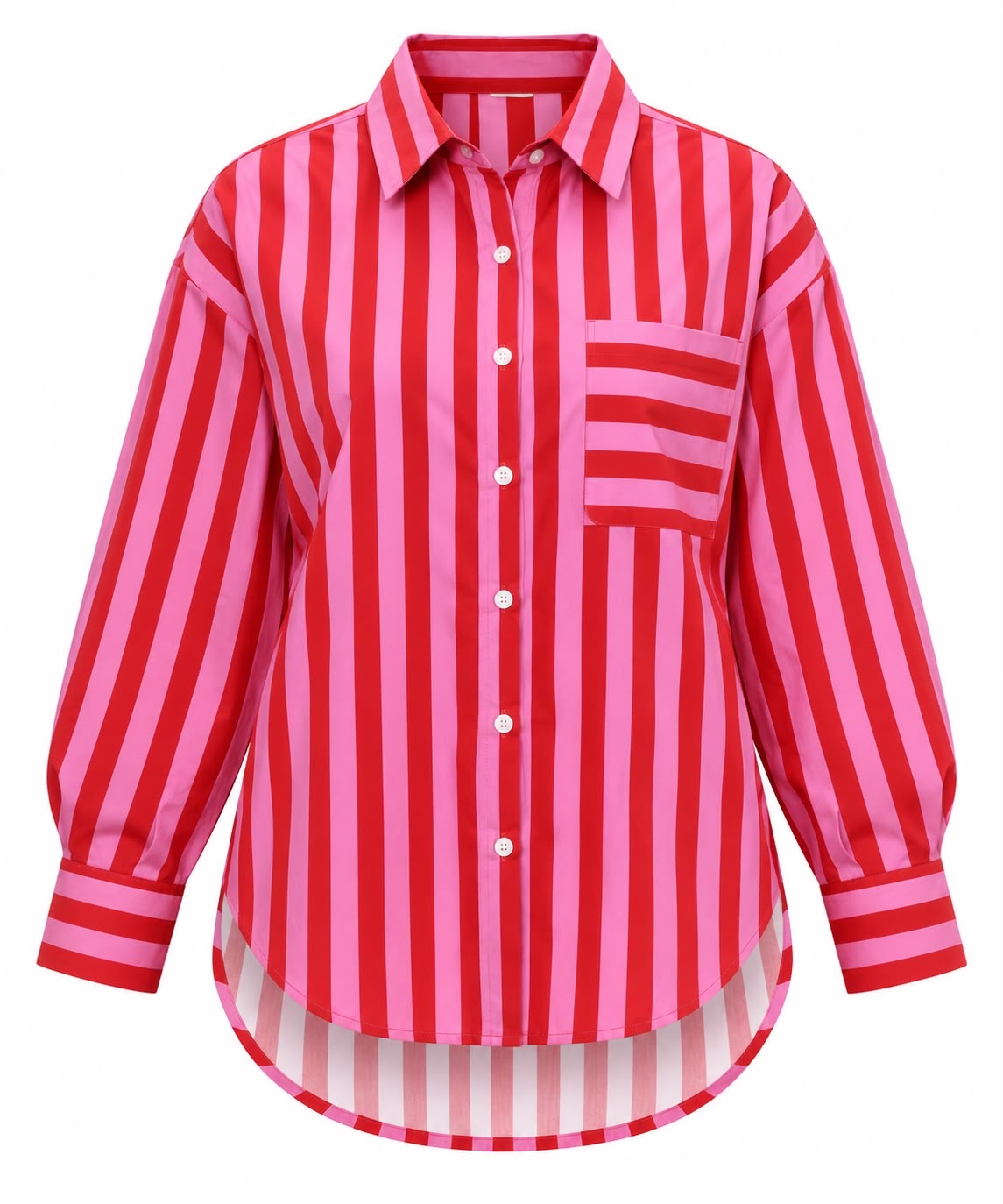 PINK & RED STRIPE SHIRT