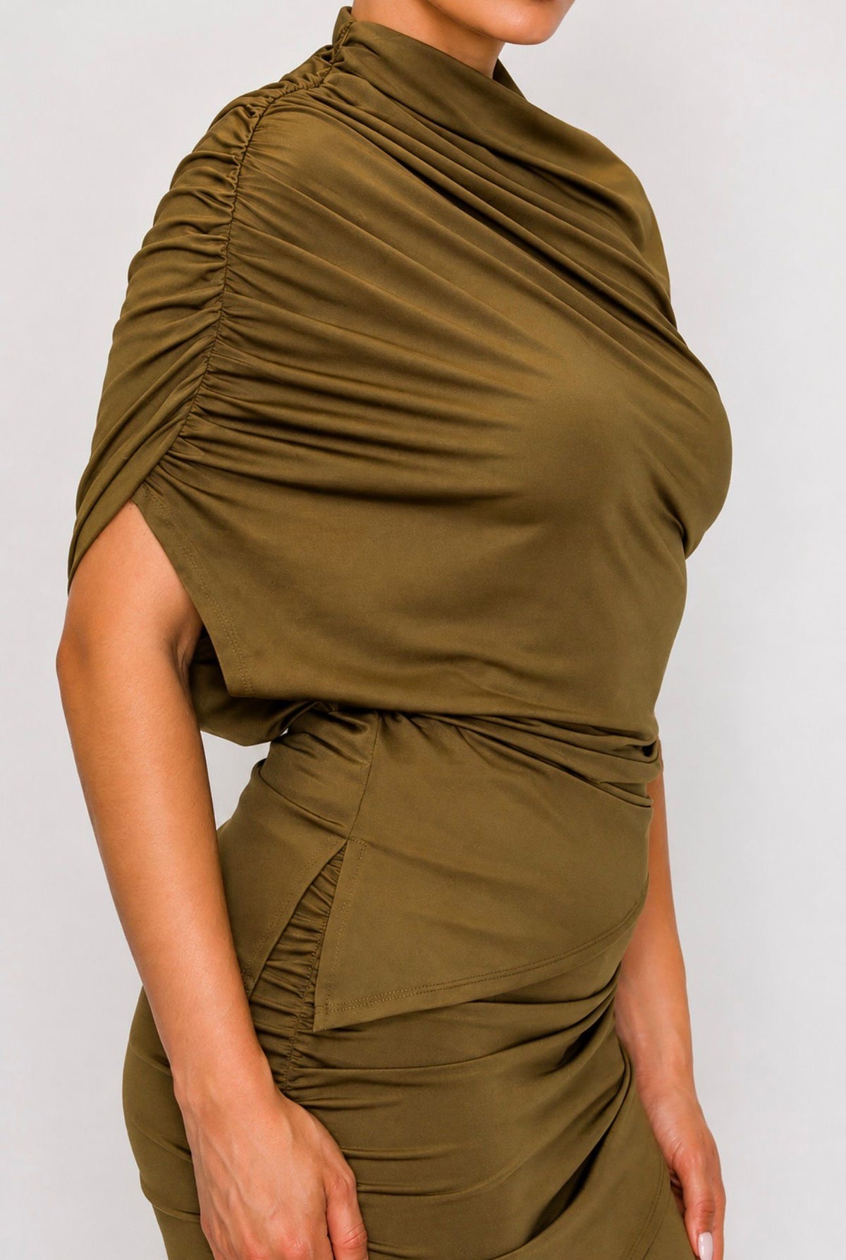 OLIVE RUCHED SET