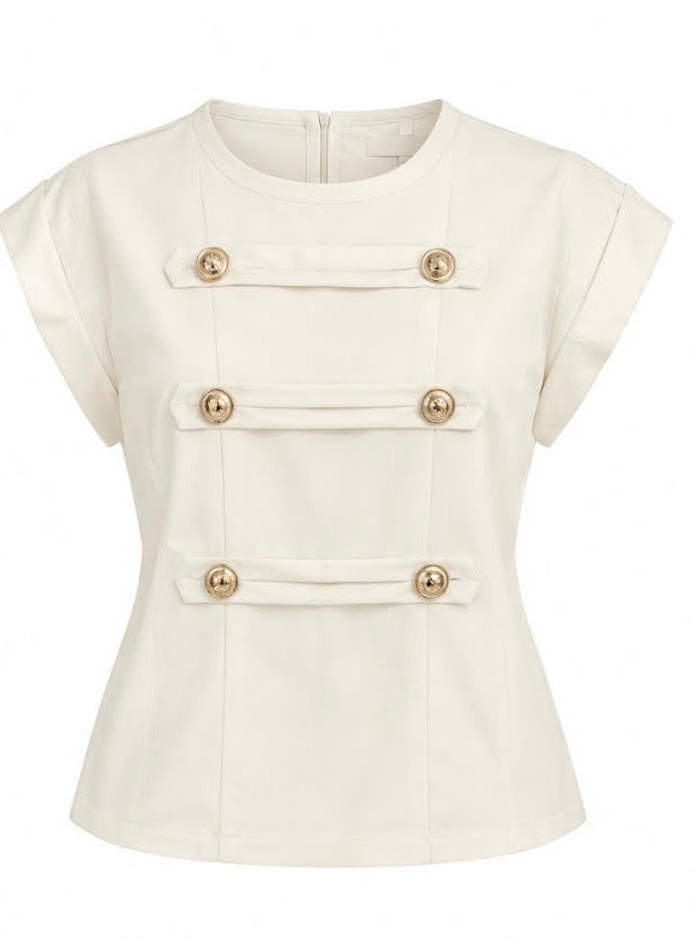 MILITARY CHIC TOP