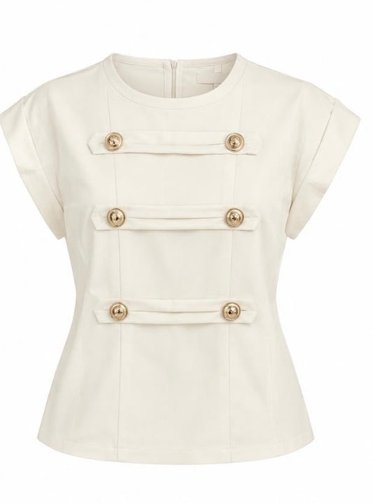 MILITARY CHIC TOP
