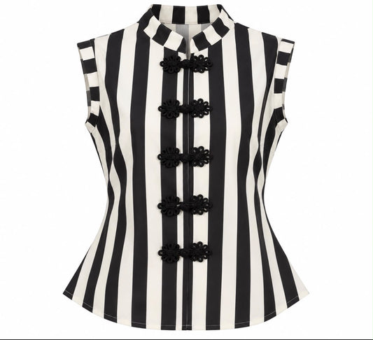 MONOCHROME STRIPLE BLOUSE