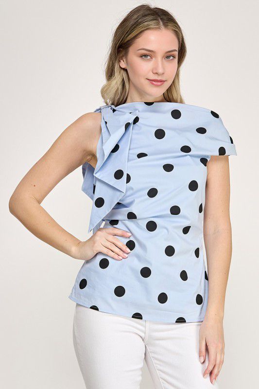 LIGHT BLUE POLKA DOT