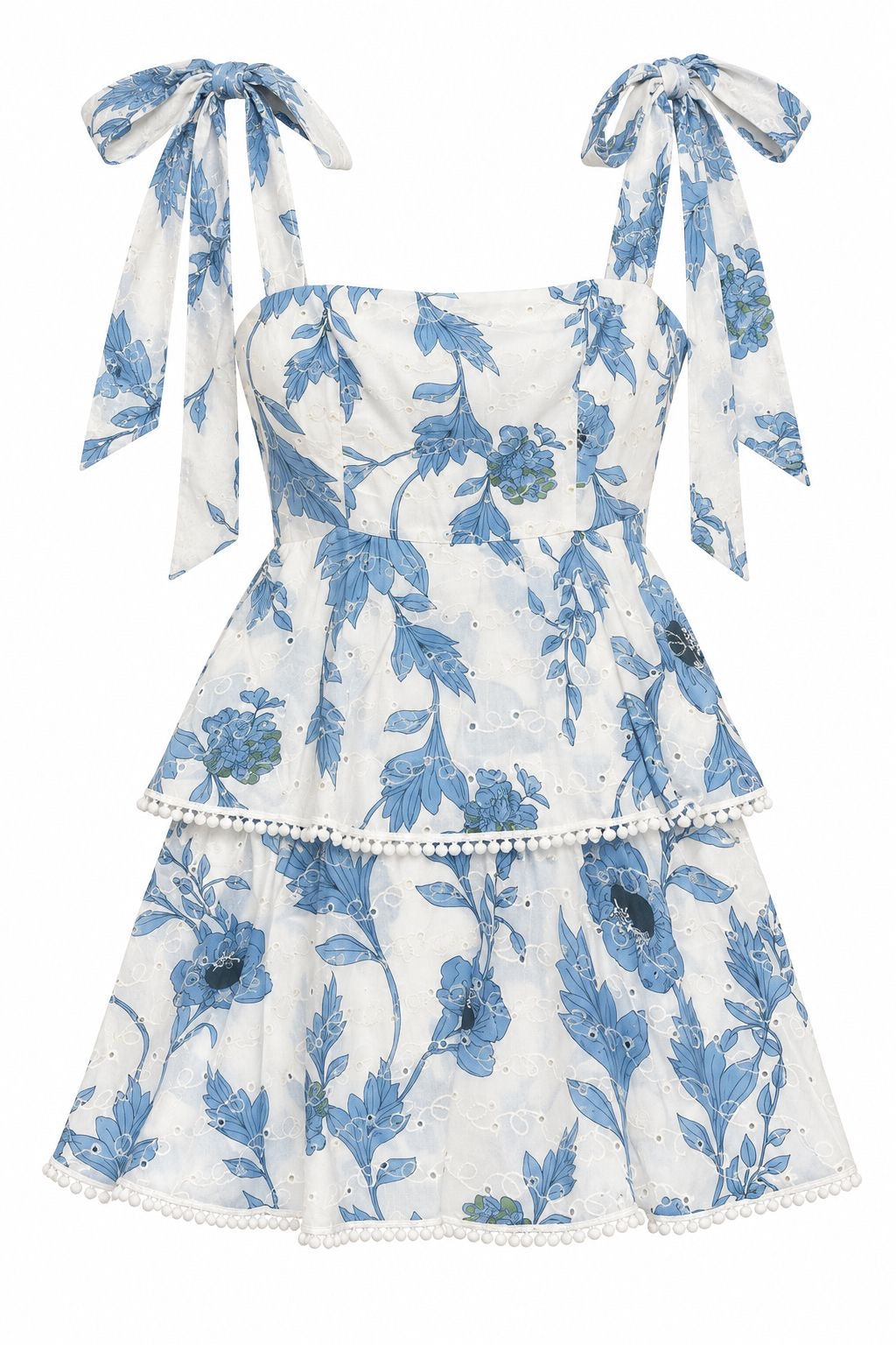 FLORAL BOW STRAP DRESS