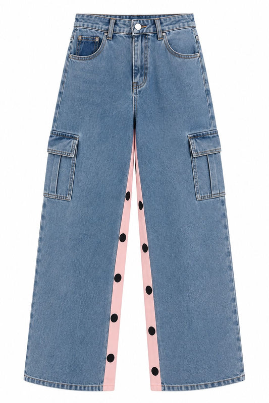 POLKA DOT CARGO PANTS