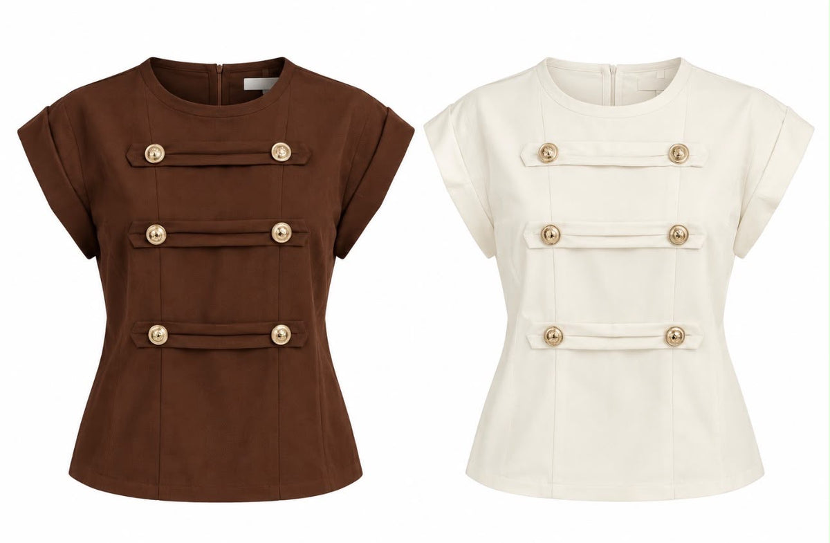 MILITARY CHIC TOP