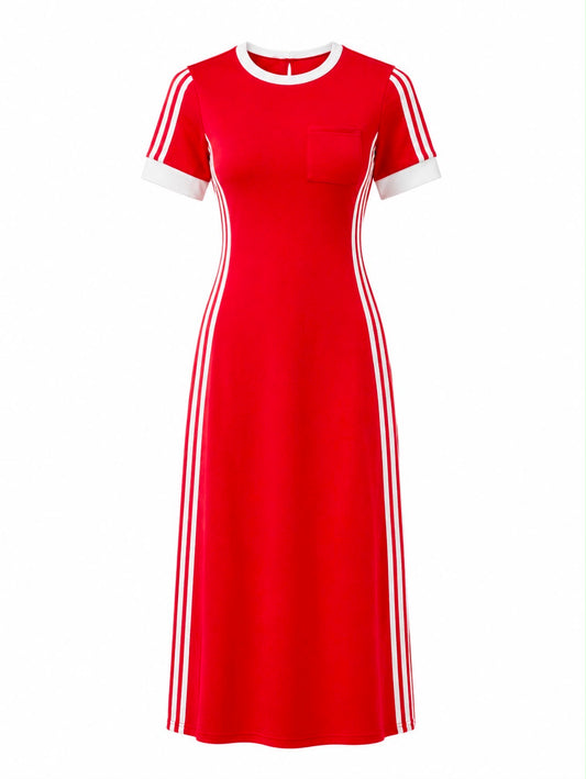 RED STRIPE DRESS