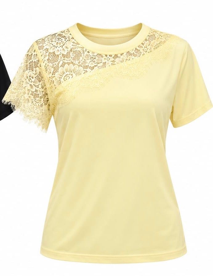 CHIC LACE SLEEVE TOP