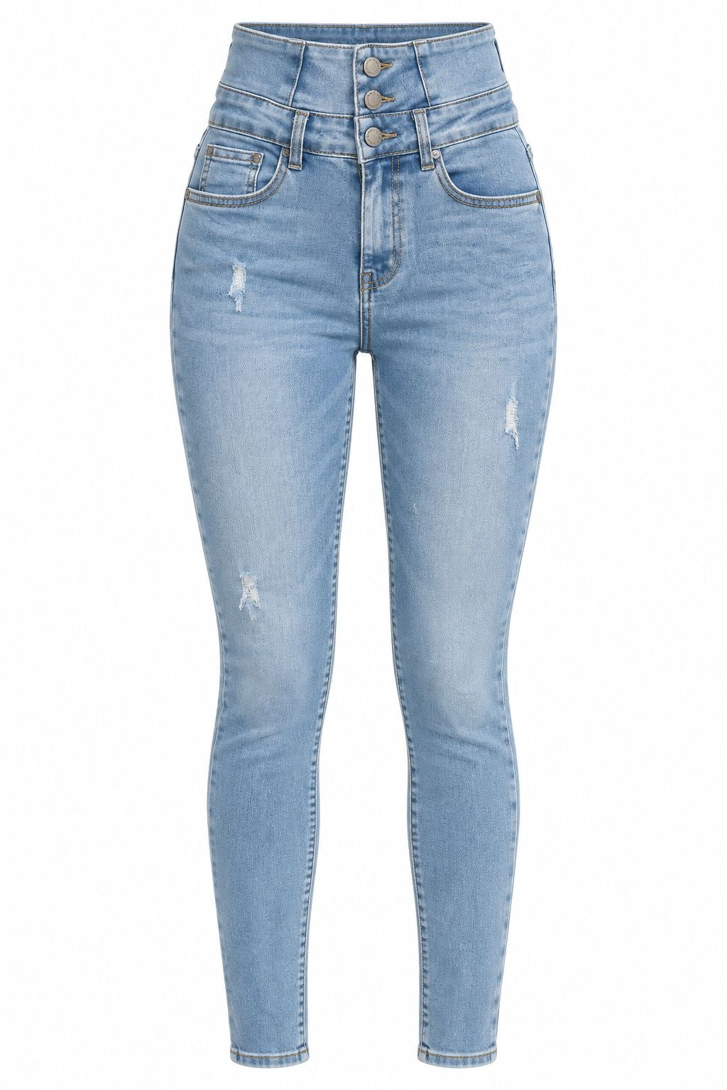 LIGHT WASH SKINNY JEANS