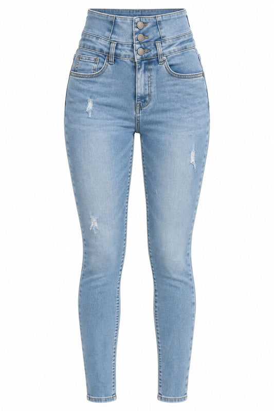 LIGHT WASH SKINNY JEANS