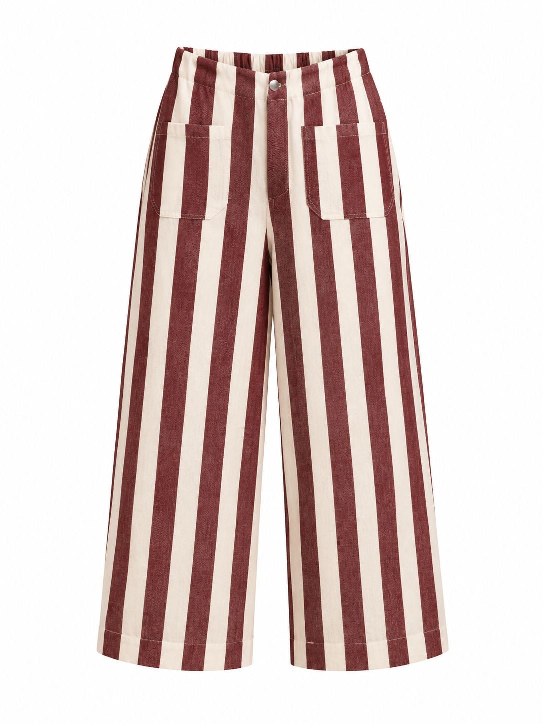 BURGUNDY STRIPE PANTS