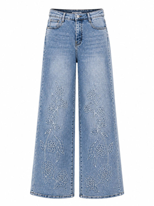 BLUE BLOOSOM JEANS