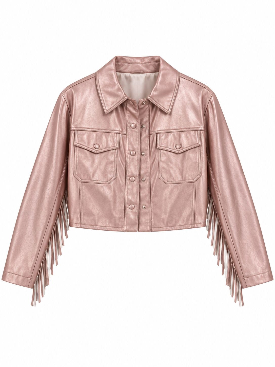 ROSE GOLD FRINGE JACKET