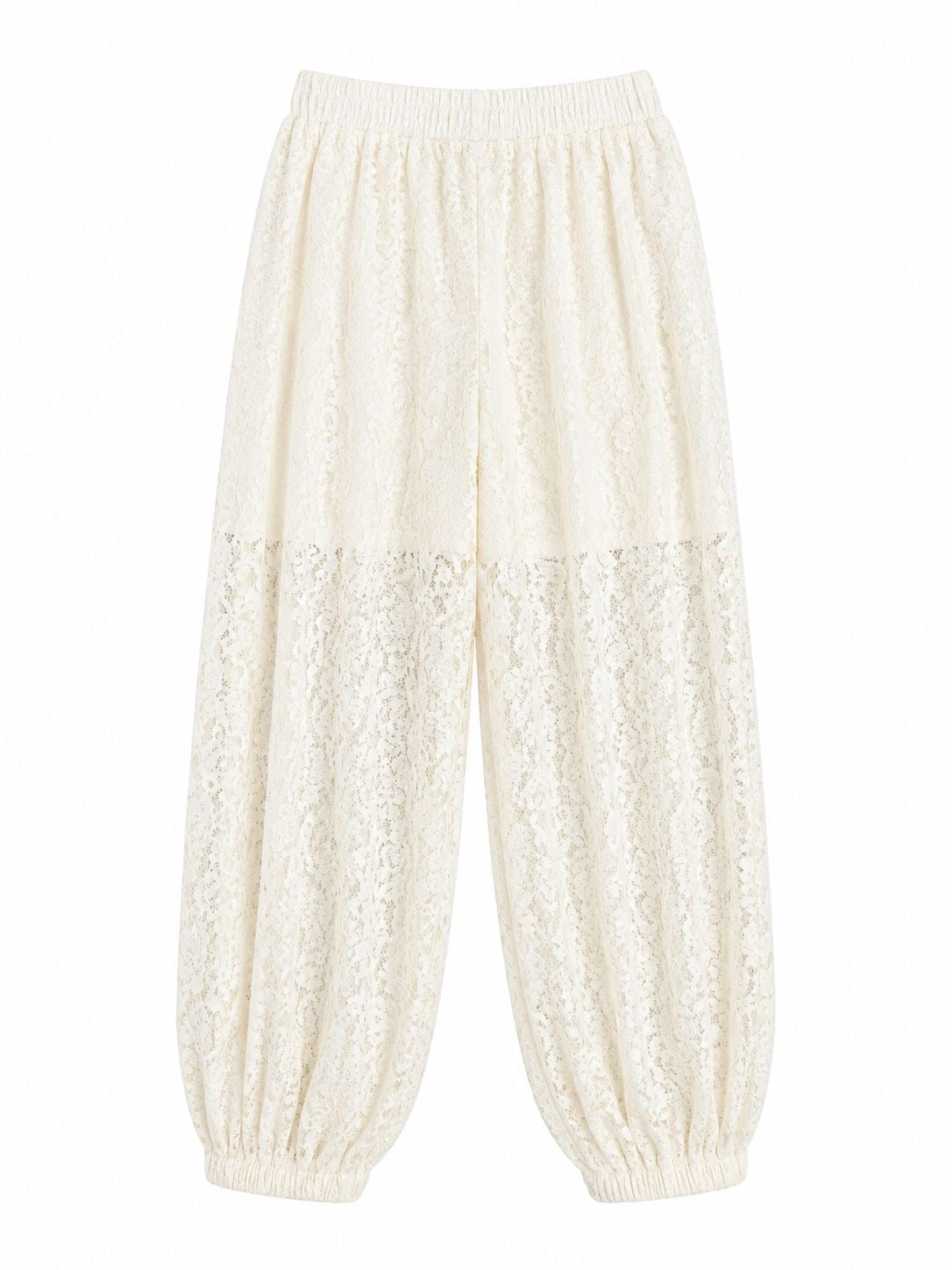 IVORY LACE JOGGERS