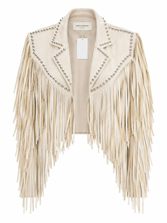 IVORY FRINGE JACKET
