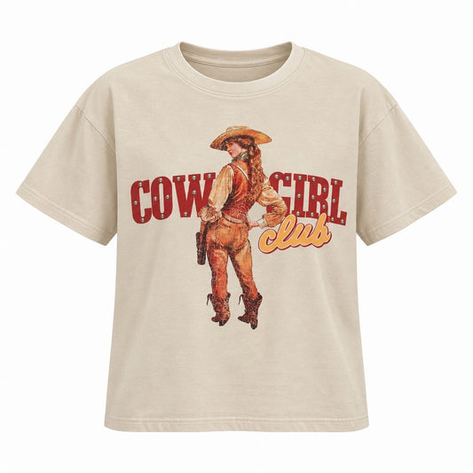 COWGIRL CLUB GRAPHIC TEE