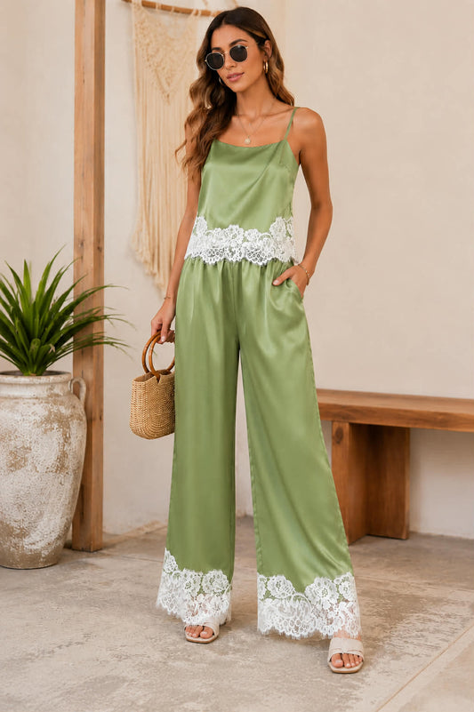 OLIVE LACE SET