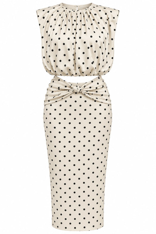 POLKA DOT RUCHED SET
